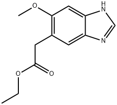 Ethyl 5-methoxy-1H-benzimidazole-6-acetate Structural
