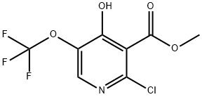 Methyl 2-chloro-4-hydroxy-5-(trifluoromethoxy)pyridine-3-carboxylate Structural