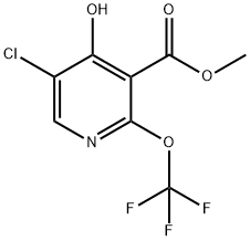 Methyl 5-chloro-4-hydroxy-2-(trifluoromethoxy)pyridine-3-carboxylate Structural