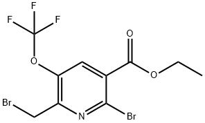 Ethyl 2-bromo-6-(bromomethyl)-5-(trifluoromethoxy)pyridine-3-carboxylate Structural
