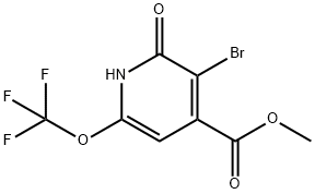 Methyl 3-bromo-2-hydroxy-6-(trifluoromethoxy)pyridine-4-carboxylate Structural