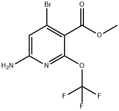 Methyl 6-amino-4-bromo-2-(trifluoromethoxy)pyridine-3-carboxylate Structural