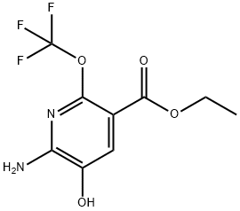 Ethyl 2-amino-3-hydroxy-6-(trifluoromethoxy)pyridine-5-carboxylate Structural