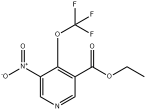 Ethyl 3-nitro-4-(trifluoromethoxy)pyridine-5-carboxylate Structural