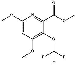 Methyl 4,6-dimethoxy-3-(trifluoromethoxy)pyridine-2-carboxylate Structural