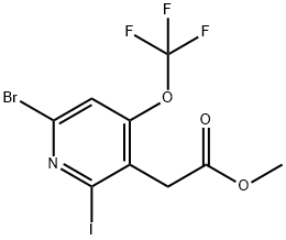 Methyl 6-bromo-2-iodo-4-(trifluoromethoxy)pyridine-3-acetate