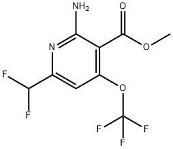 Methyl 2-amino-6-(difluoromethyl)-4-(trifluoromethoxy)pyridine-3-carboxylate Structural