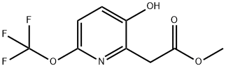 Methyl 3-hydroxy-6-(trifluoromethoxy)pyridine-2-acetate Structural