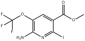 Methyl 2-amino-6-iodo-3-(trifluoromethoxy)pyridine-5-carboxylate Structural