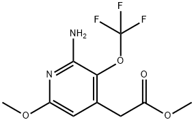 Methyl 2-amino-6-methoxy-3-(trifluoromethoxy)pyridine-4-acetate Structural