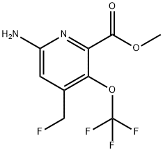 Methyl 6-amino-4-(fluoromethyl)-3-(trifluoromethoxy)pyridine-2-carboxylate