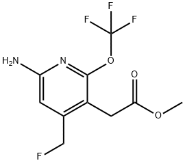 Methyl 6-amino-4-(fluoromethyl)-2-(trifluoromethoxy)pyridine-3-acetate
