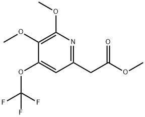 Methyl 2,3-dimethoxy-4-(trifluoromethoxy)pyridine-6-acetate Structural
