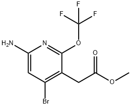 Methyl 6-amino-4-bromo-2-(trifluoromethoxy)pyridine-3-acetate
