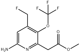 Methyl 6-amino-4-(fluoromethyl)-3-(trifluoromethoxy)pyridine-2-acetate