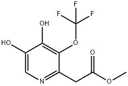 Methyl 4,5-dihydroxy-3-(trifluoromethoxy)pyridine-2-acetate Structural