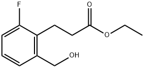 Ethyl 3-(2-fluoro-6-(hydroxymethyl)phenyl)propanoate Structural
