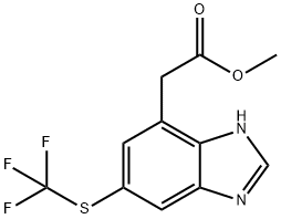 Methyl 6-trifluoromethylthio-1H-benzimidazole-4-acetate