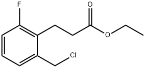 Ethyl 2-(chloromethyl)-6-fluorophenylpropanoate Structural
