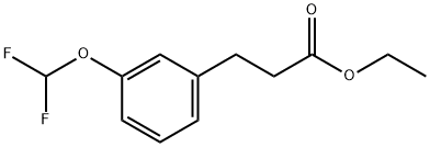 Ethyl (3-(difluoromethoxy)phenyl)propanoate Structural