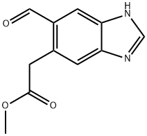 Methyl 5-formyl-1H-benzimidazole-6-acetate Structural