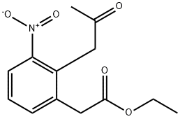 Ethyl 3-nitro-2-(2-oxopropyl)phenylacetate Structural