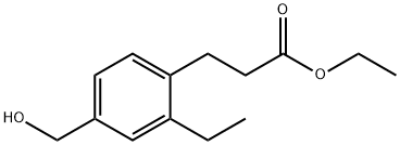 Ethyl 3-(2-ethyl-4-(hydroxymethyl)phenyl)propanoate Structural