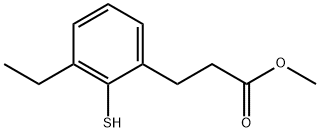 Methyl 3-ethyl-2-mercaptophenylpropanoate Structural