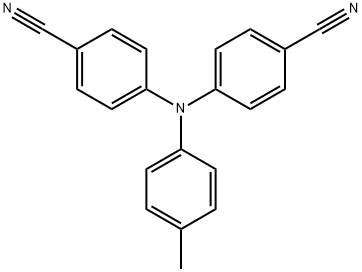 Benzonitrile, 4,4'-[(4-methylphenyl)imino]bis- Structural