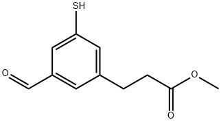 Methyl 3-formyl-5-mercaptophenylpropanoate Structural