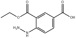 Ethyl 5-carboxy-2-hydrazinylbenzoate Structural