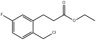 Ethyl 2-(chloromethyl)-5-fluorophenylpropanoate Structural