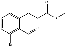Methyl 3-bromo-2-formylphenylpropanoate Structural