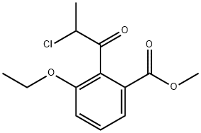 Methyl 2-(2-chloropropanoyl)-3-ethoxybenzoate Structural