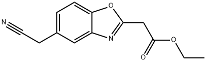 Ethyl 5-(cyanomethyl)benzo[d]oxazole-2-acetate Structural