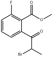 Methyl 2-(2-bromopropanoyl)-6-fluorobenzoate Structural