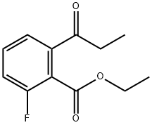 Ethyl 2-fluoro-6-propionylbenzoate Structural