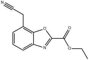 Ethyl 7-(cyanomethyl)benzo[d]oxazole-2-carboxylate Structural