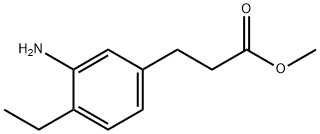 Methyl 3-amino-4-ethylphenylpropanoate Structural