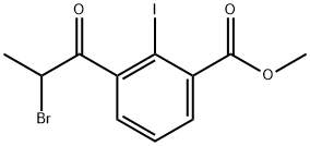 Methyl 3-(2-bromopropanoyl)-2-iodobenzoate Structural