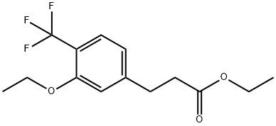 Ethyl 3-(3-ethoxy-4-(trifluoromethyl)phenyl)propanoate Structural