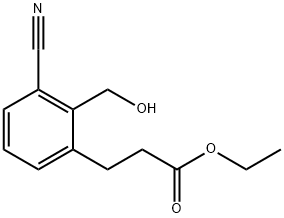 Ethyl 3-(3-cyano-2-(hydroxymethyl)phenyl)propanoate Structural