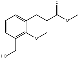 Methyl 3-(hydroxymethyl)-2-methoxyphenylpropanoate Structural
