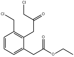 Ethyl 2-(3-chloro-2-oxopropyl)-3-(chloromethyl)phenylacetate Structural