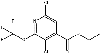 Ethyl 3,6-dichloro-2-(trifluoromethoxy)pyridine-4-carboxylate Structural
