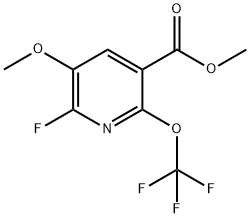 Methyl 2-fluoro-3-methoxy-6-(trifluoromethoxy)pyridine-5-carboxylate Structural