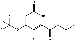 Ethyl 3-fluoro-6-hydroxy-4-(trifluoromethoxy)pyridine-2-carboxylate Structural