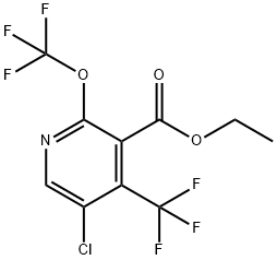 Ethyl 5-chloro-2-(trifluoromethoxy)-4-(trifluoromethyl)pyridine-3-carboxylate Structural