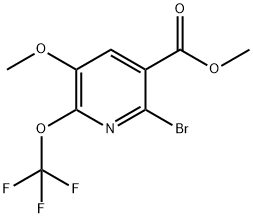 Methyl 2-bromo-5-methoxy-6-(trifluoromethoxy)pyridine-3-carboxylate Structural