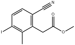 Methyl 6-cyano-3-iodo-2-methylphenylacetate